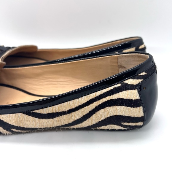 Kate Spade Calf Hair Animal Print Driving Moccasin Loafer - Picture 8 of 15